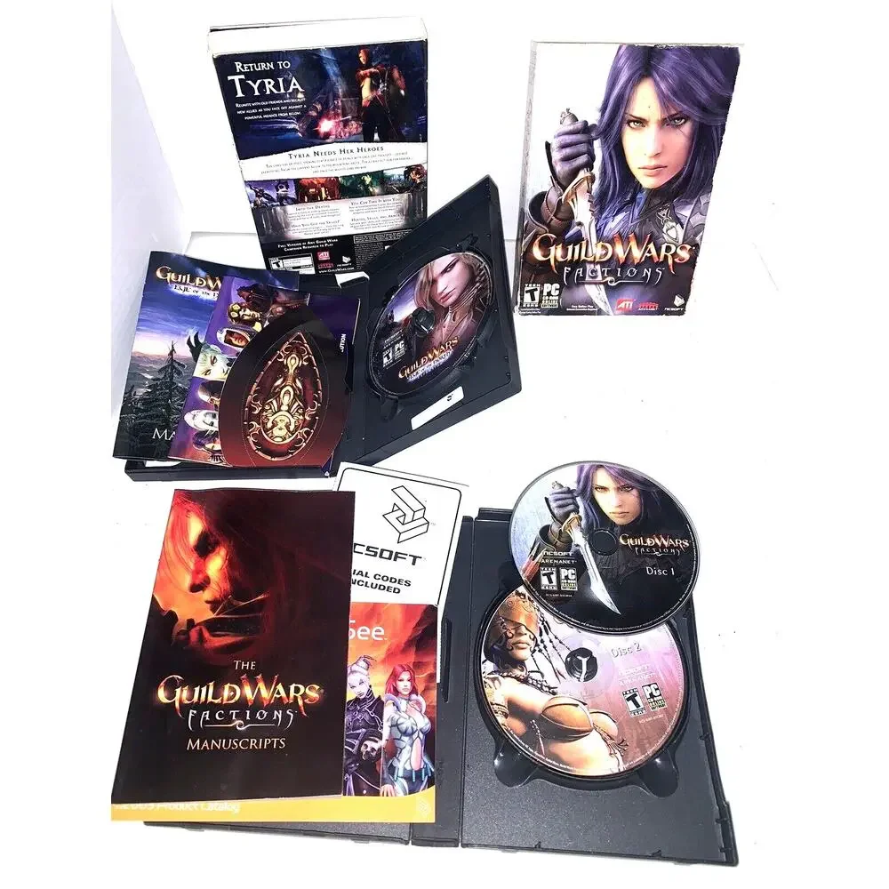 4 Guild Wars: Nightfall Trilogy Factions Eye of the North Expansion Games PC